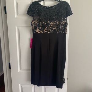 Alex Evenings cap sleeve sequin dress